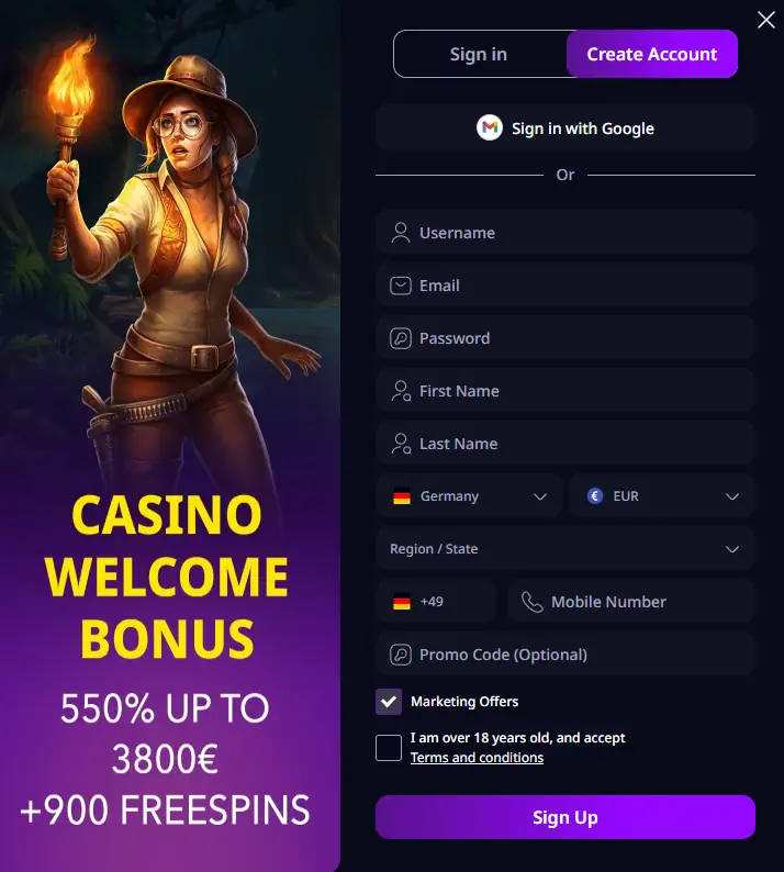 Zizo Bet Sign Up